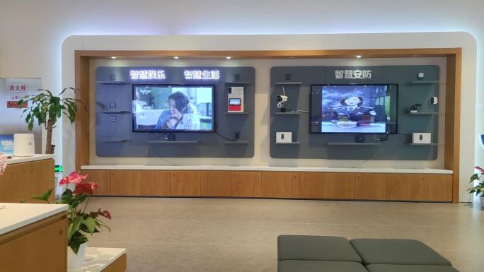 中国电信营业厅顾客排队办理业务视频素材