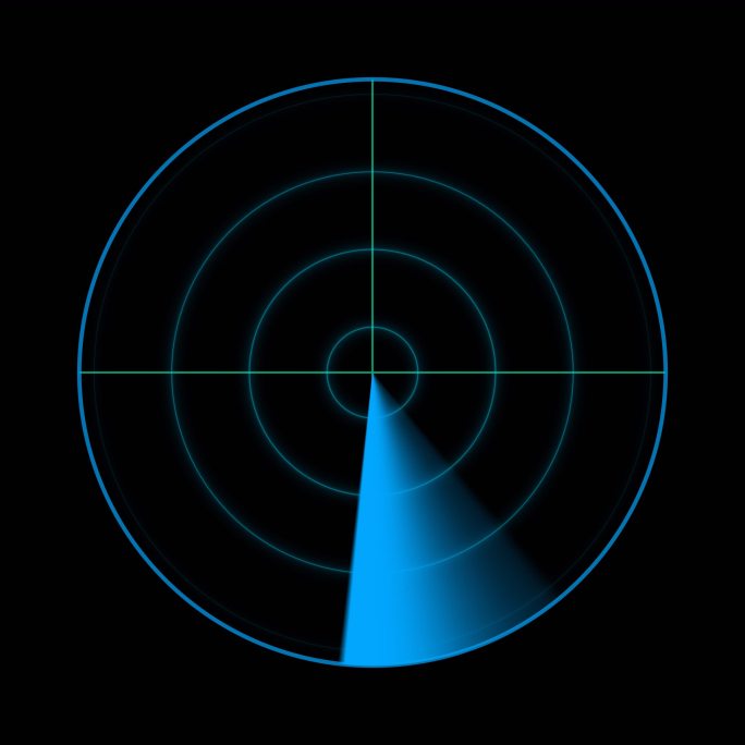 2K雷达扫描(透明通道，无缝循环)