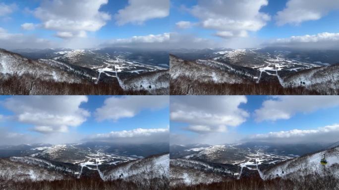 Tomamu是北海道中部一个现代化的高级滑雪胜地，从札幌以南乘火车约90分钟即可到达。度假村覆盖了两