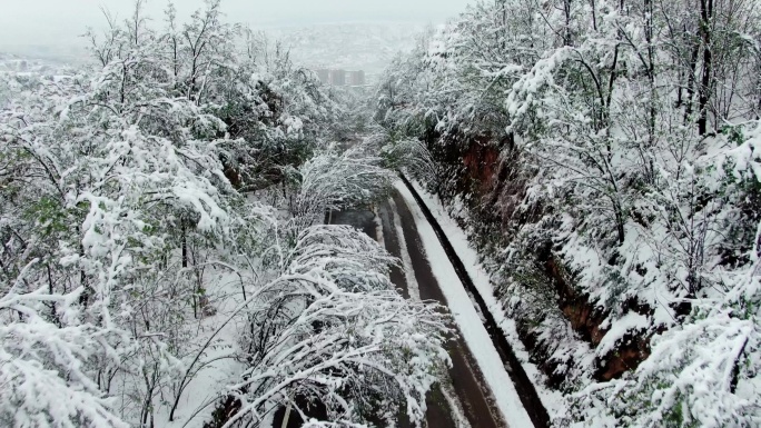 雪灾航拍2