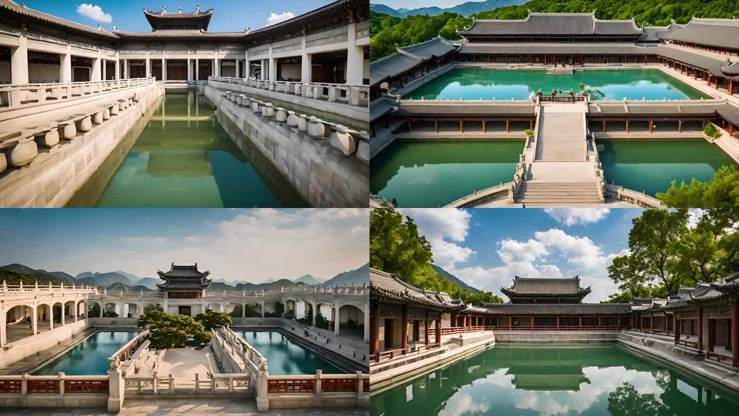 中国传统建筑依山傍水皇家园林