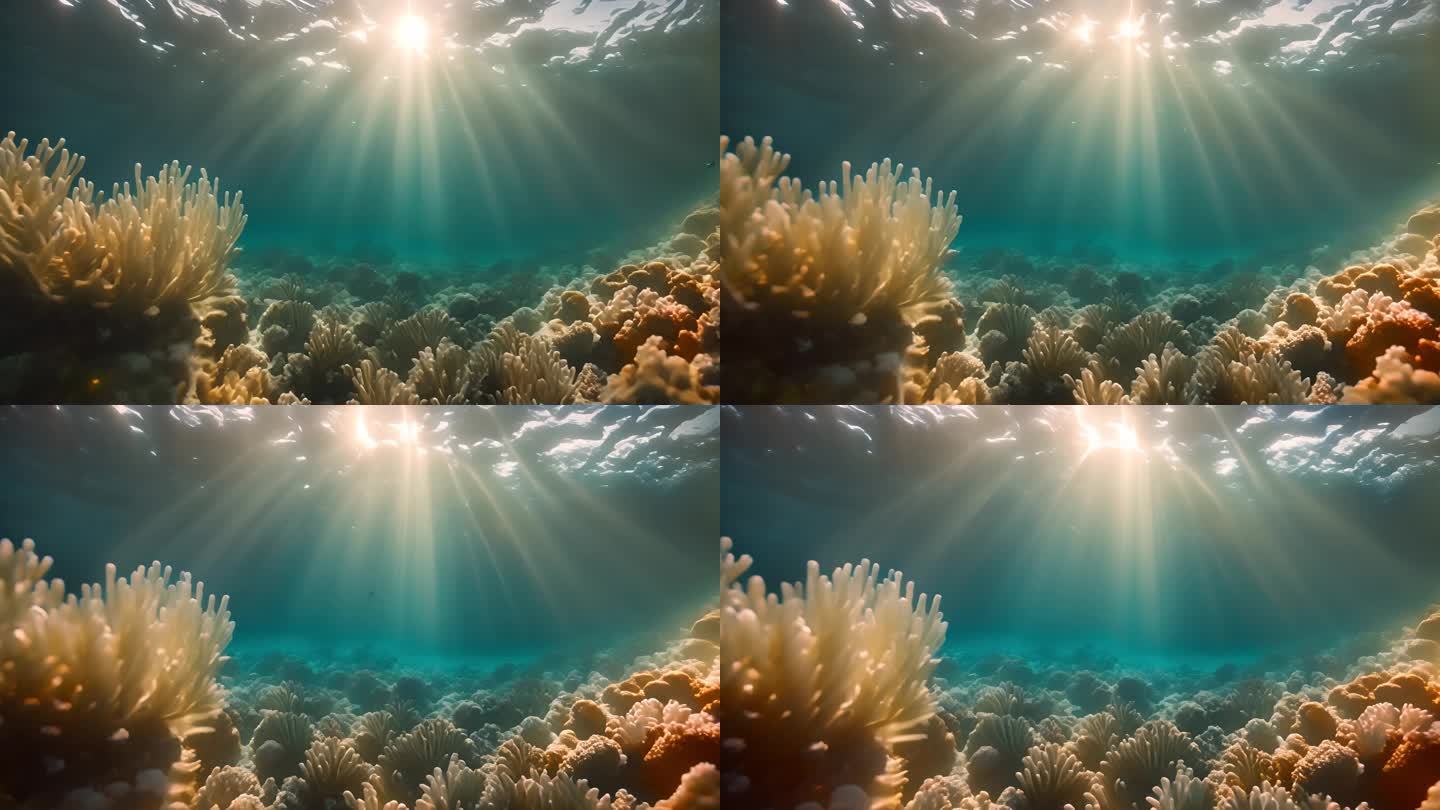 大海 海底珊瑚