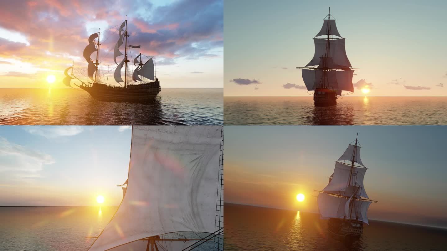 古船 古代帆船