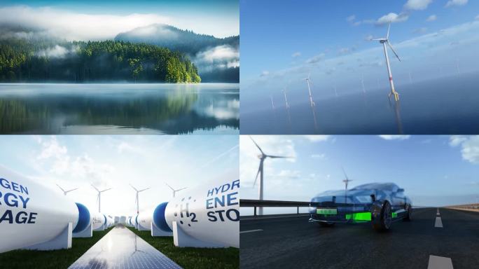 4K绿色地球低碳新能源碳中和碳达峰合集