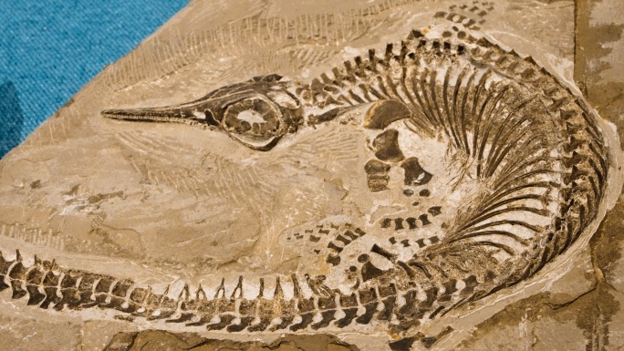 巢湖龙 化石 三叠纪 海洋生物化石