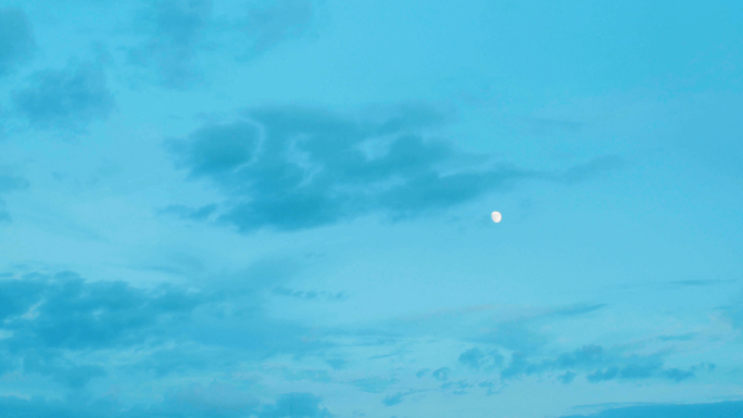 天空和月亮——延时拍摄