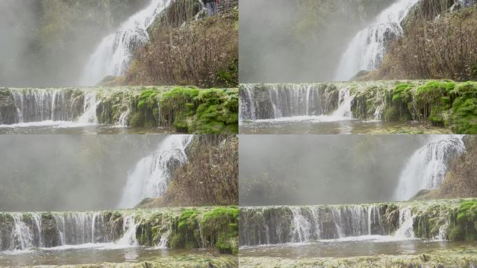 Orbaneja del Castillo瀑布，西班牙卡斯蒂利亚省布尔戈斯省著名的旅游景点León。