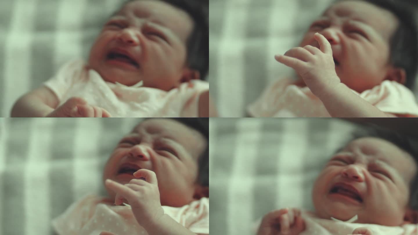 婴儿哭了新生儿宝宝哭闹孩子哭闹