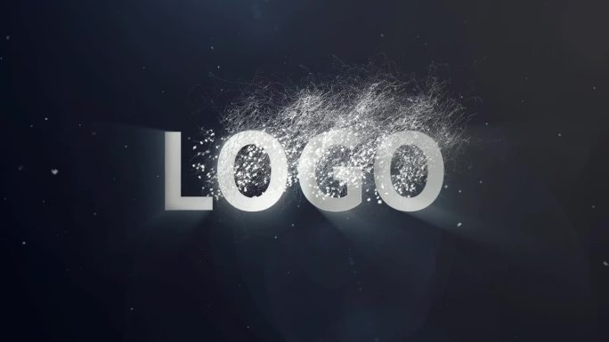 粒子金属logo动画视频