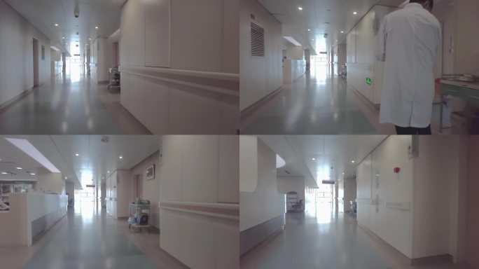 住院部医院走廊空镜头