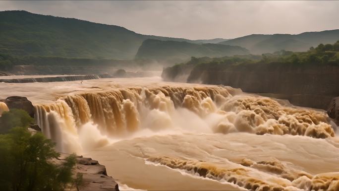 黄河水河水涨水