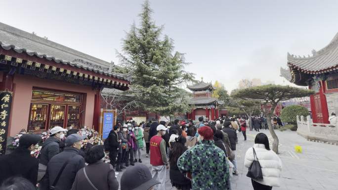 西安广仁寺燃灯节西安旅游西安广仁寺实拍