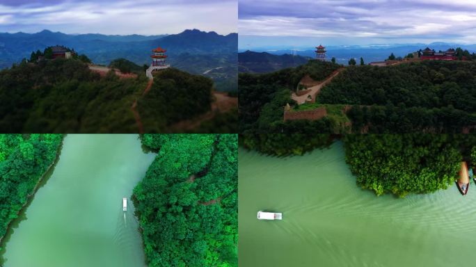 绿水青山山水风景大好河山航拍中国