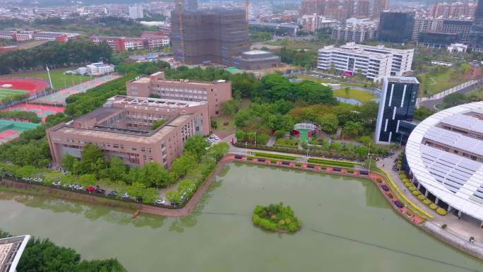 福州福建医科大学旗山校区上街校区航拍校园