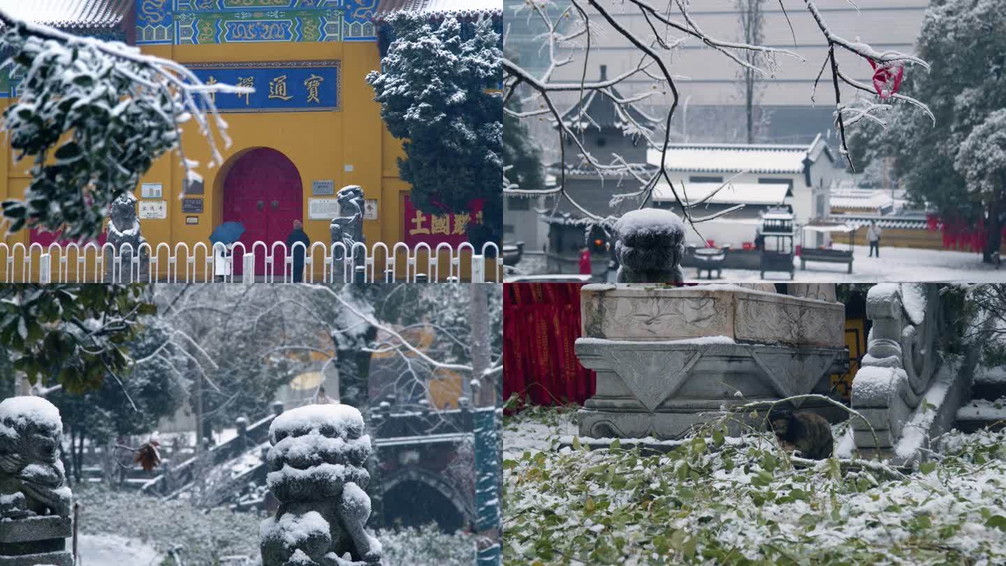 寺庙（宝通禅寺）一组雪天写意镜头