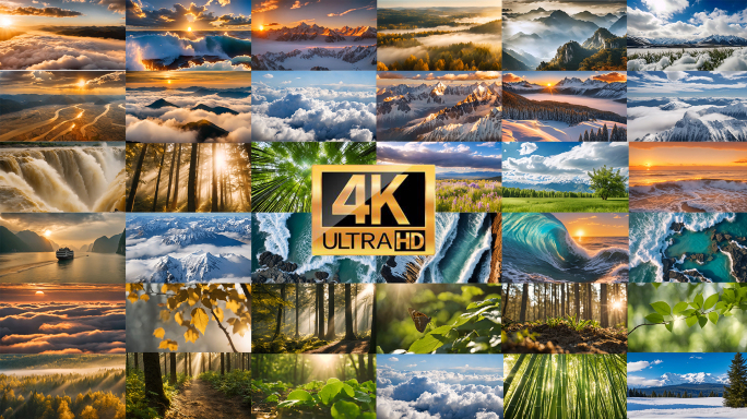 【4K】大美中国祖国河山大自然风景空镜