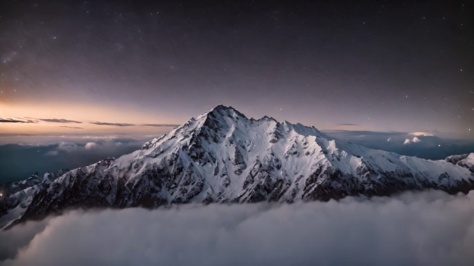 唯美银河高山视频素材