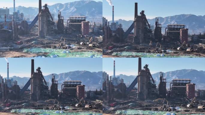 炼钢厂老旧高炉拆除视频去钢铁产能