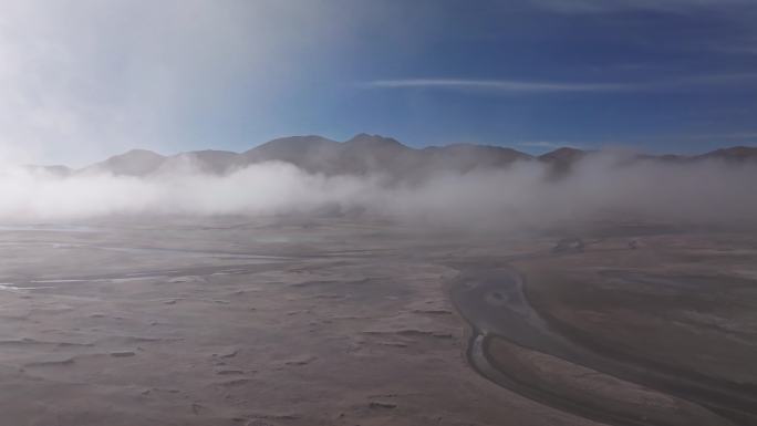 4k西藏阿里低空云空镜云雾航拍