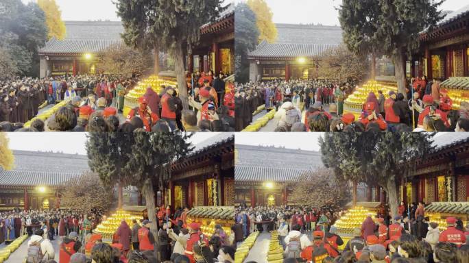 西安广仁寺燃灯节西安旅游西安广仁寺实拍