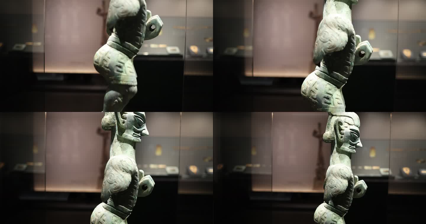 四川省文物考古研究院藏竖披发青铜人像