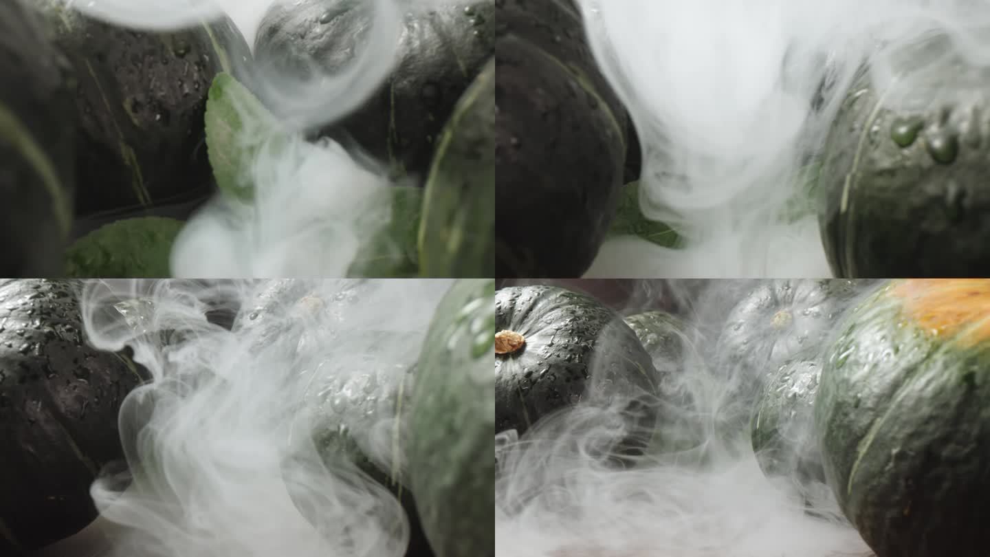 南瓜在烟雾里出现