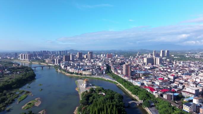 永州道县城市航拍