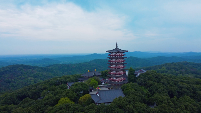 合肥紫蓬山景区和西庐寺塔