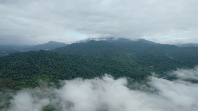 无人机航拍深山延时