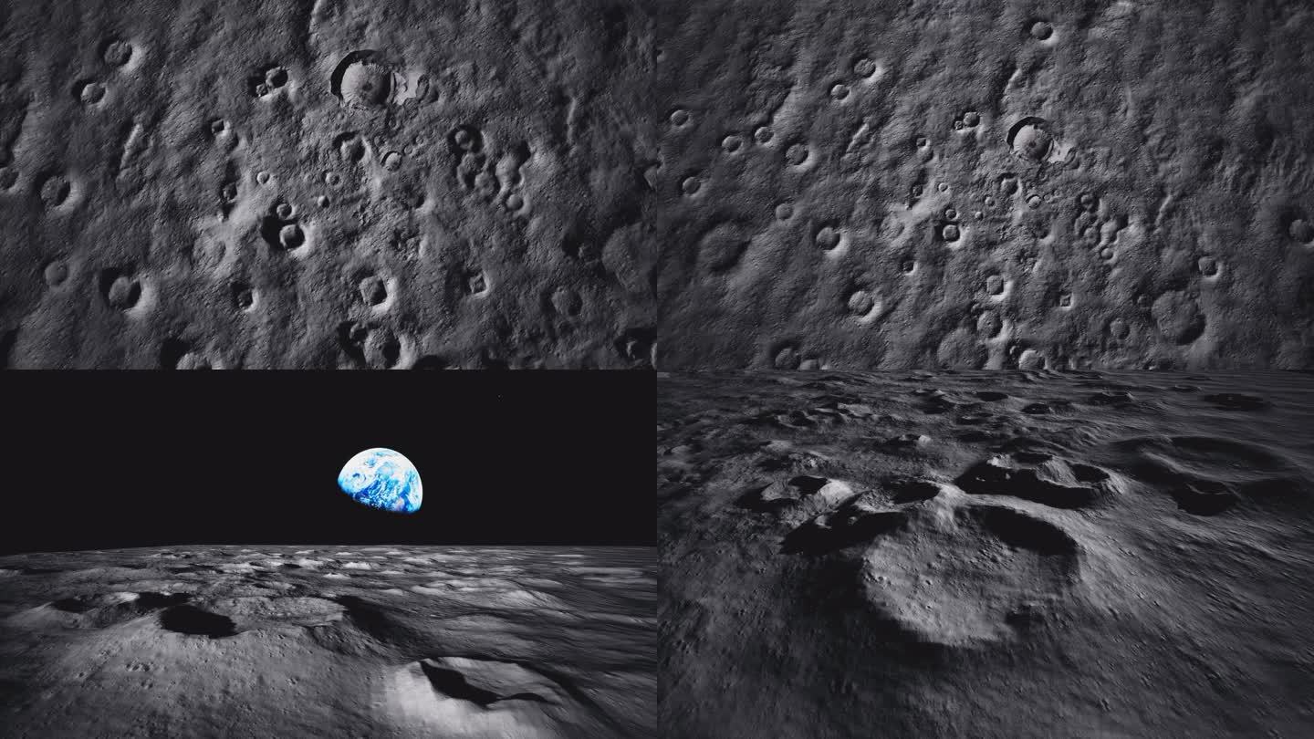 月球表面陨石坑