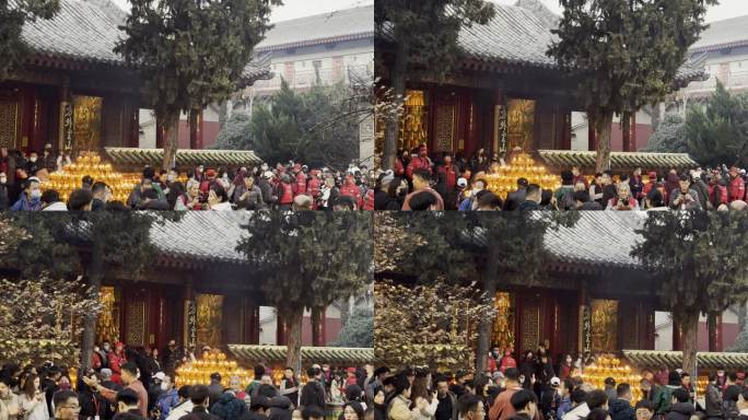 西安广仁寺燃灯节西安旅游西安广仁寺实拍