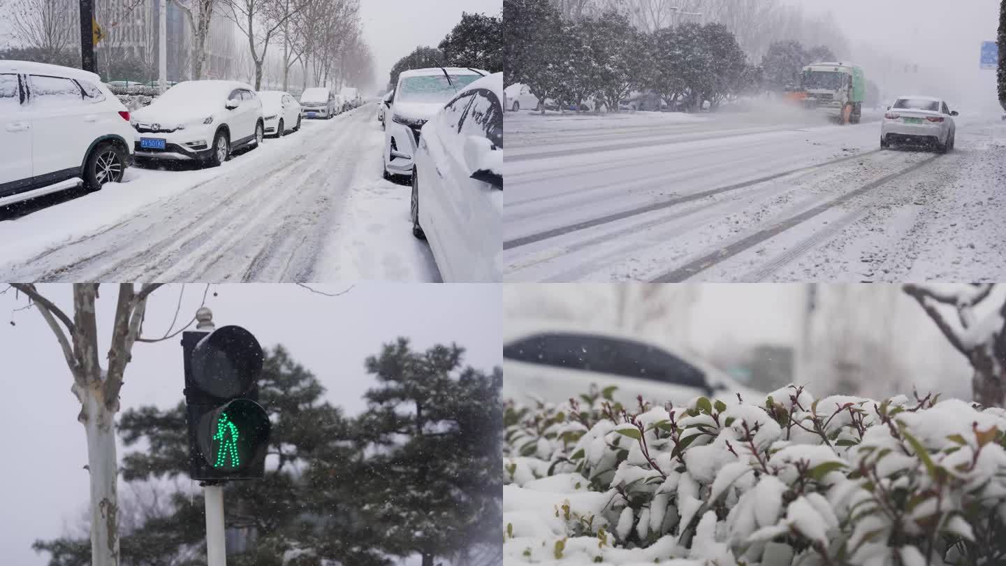 冬天大雪鹅毛大雪郑州2024年大雪