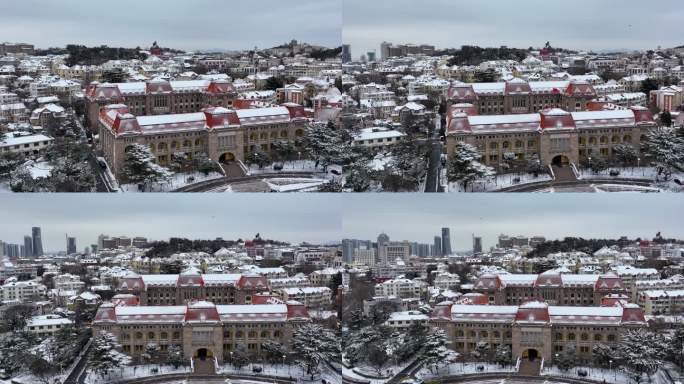 青岛雪景老市府-11