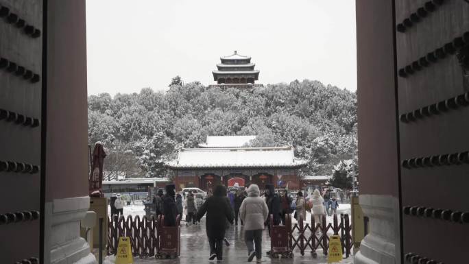 北京故宫雪景｜初雪后红墙白雪
