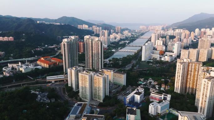 香港沙田地区的住宅大厦