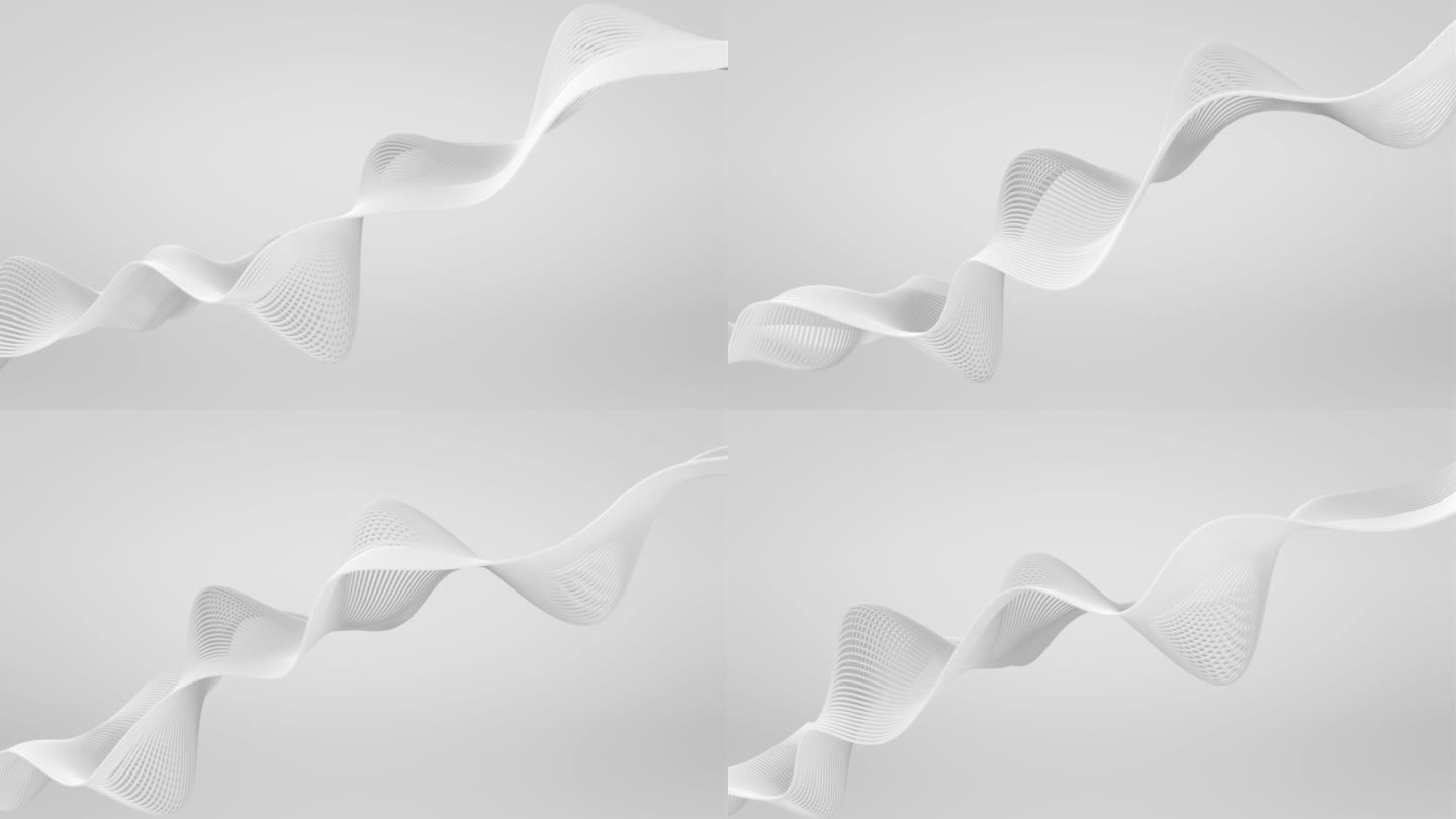 抽象波形-数据和技术，增长图，优雅的设计-白色，灰色，创新，极简主义-可循环
