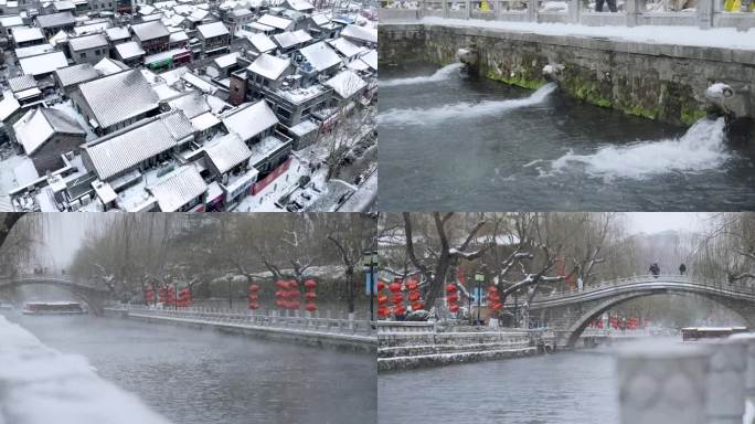 济南下雪航拍地拍升格合集