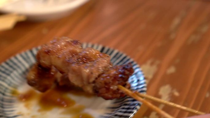 烤肉串烤日本鸡居酒屋酒吧餐厅风格4k