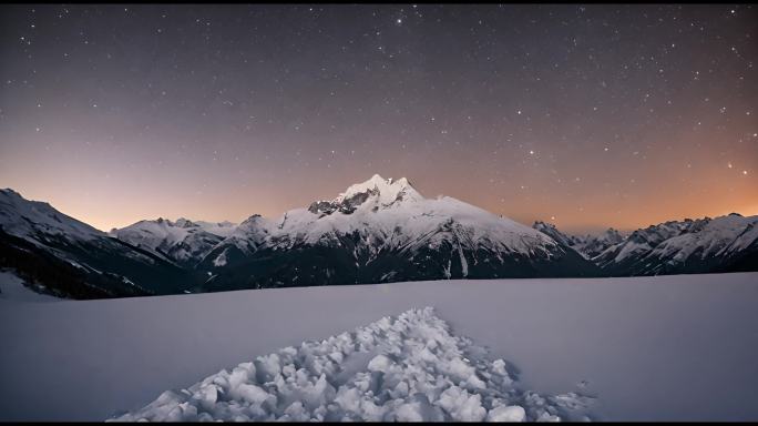 唯美星空山峰意境夜空背景合集