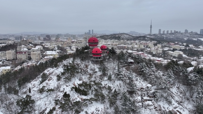 青岛雪景信号山-24