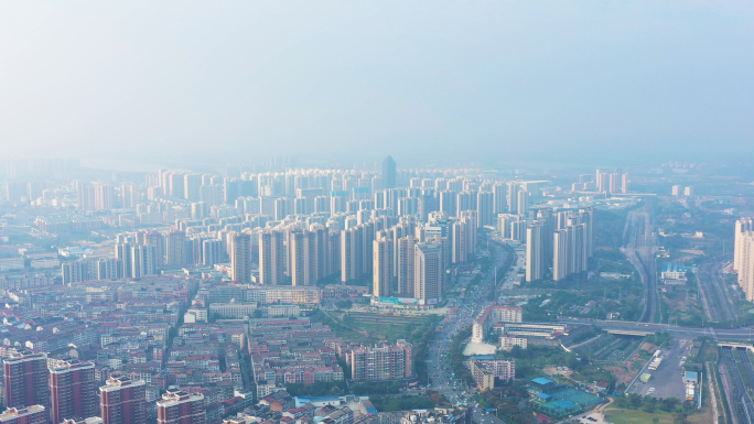 荆门航拍 城市航拍 荆门大景