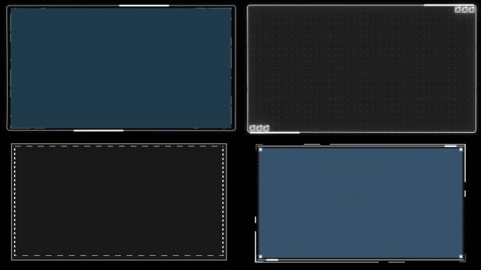 六种视频框素材