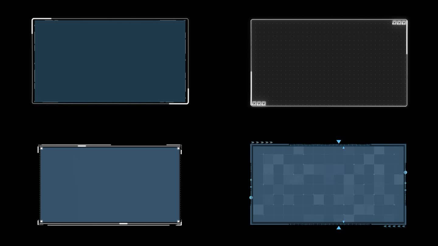 【原创】科技框HUD出现AE模板