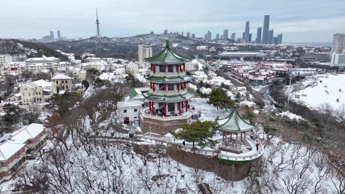 青岛雪景小鱼山-44