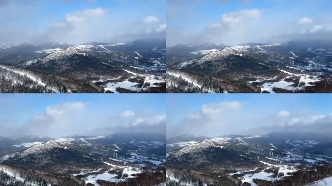 Tomamu是北海道中部一个现代化的高级滑雪胜地，从札幌以南乘火车约90分钟即可到达。度假村覆盖了两