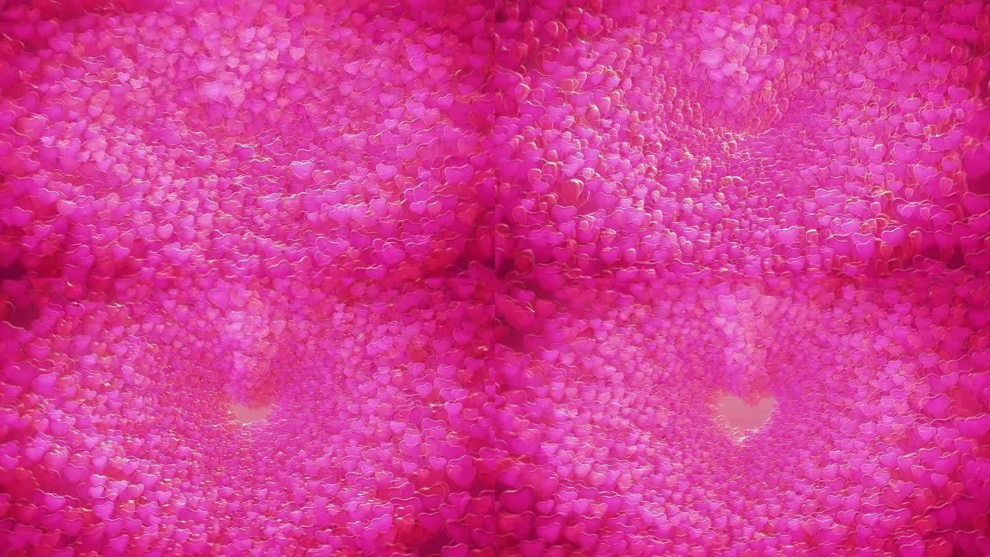 抽象背景。粉色粒子扩散