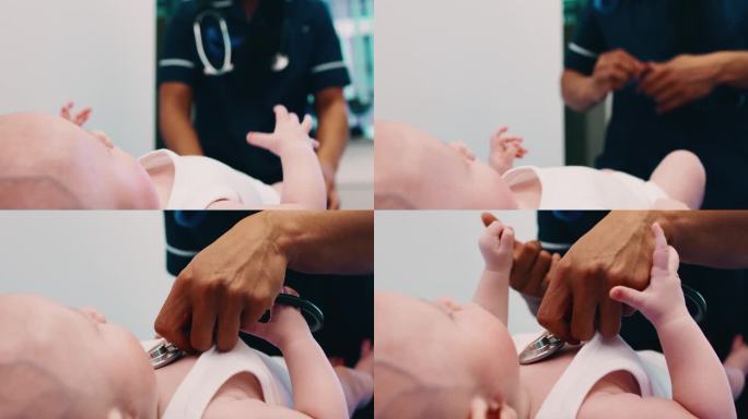婴儿心跳检查心率监测心电图