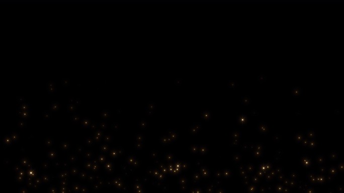 无缝循环金色唯美粒子闪光-Alpha通道