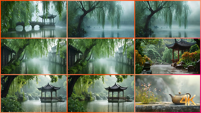 好雨知时节，江南水乡的雨天更是如诗如画