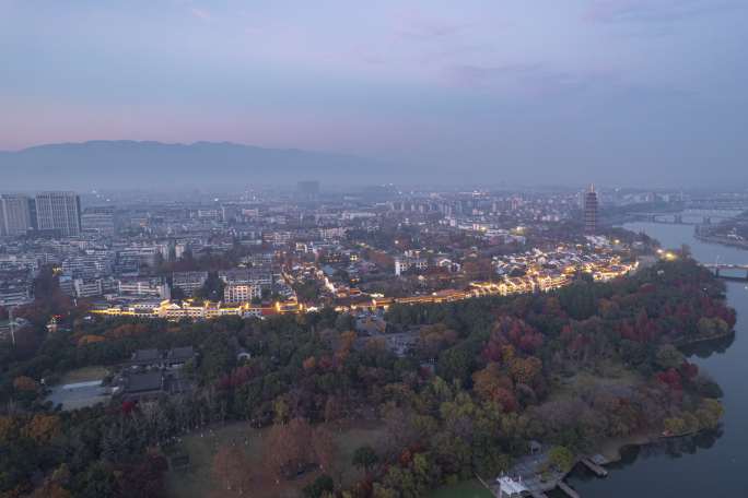 金华 古子城 城市 古城 夜景